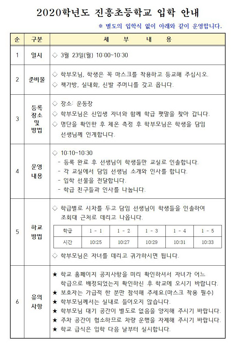 입학 안내